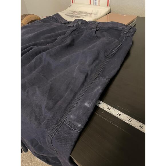 Carhartt FR Pants Mens 38x34 Dark Navy Flame Resistant Utility Work CAT 2 FRB159 - Picture 3 of 11